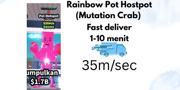 Gambar Product Rainbow Pot Hotspot (Mutation Crab) Steal A Brainrot
