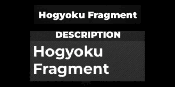 Hogyoku Fragment - Type Soul RBL