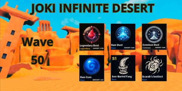 Gambar Product Joki Infinite Desert 1x 50 Wave