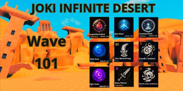 Gambar Product Joki infinite Desert 1x Wave 101