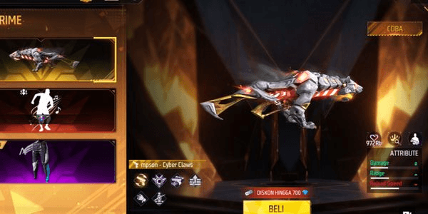 Gambar Product Gift Weapon Skin THOMSON - CYBER CLAWS