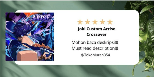 Gambar Product Joki Custom Arrise Crossover