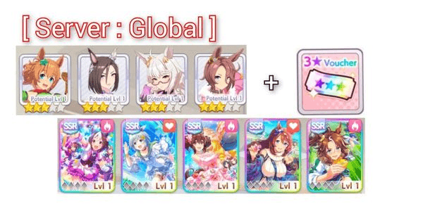 Gambar Product (Starter) 4 SSR Characters + 5 SSR Support: Super Creek + 4 Other SSRs