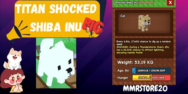 Gambar Product Titan Shiba Inu | Pet For Get Seed | Pet Titan Limited | Grow A Garden