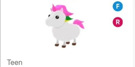 Gambar Product FR UNICORN - ADOPT ME