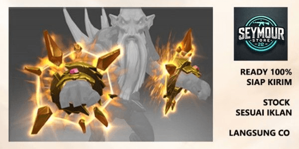 Gambar Product Golden Bracers of Forlorn Precipice (Immortal TI8 Dark Seer)