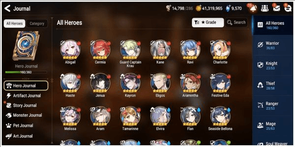 Gambar Product #G99: 9.5K Skystone !! [GLOBAL/IOS/Android] LEVEL 58, 8 MoonLight, 8 Hero *12 MAX | Ravi MAX, Dark Remnant MAX, Dark Roana | NAT5 42 Heroes