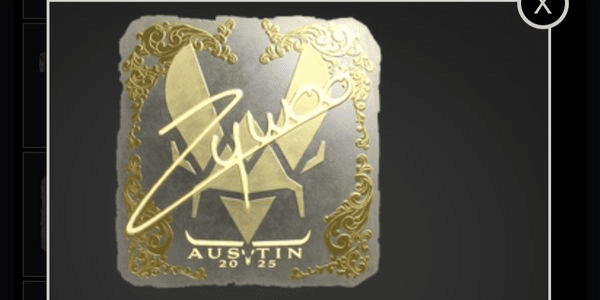 Gambar Product Sticker ZywOo (Gold)Austin 2025