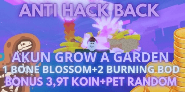 Gambar Product account 1 Bone blossom | 2 burningbod (grow a garden)