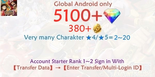 Gambar Product OPBR ONE PIECE Bounty Rush-8 account