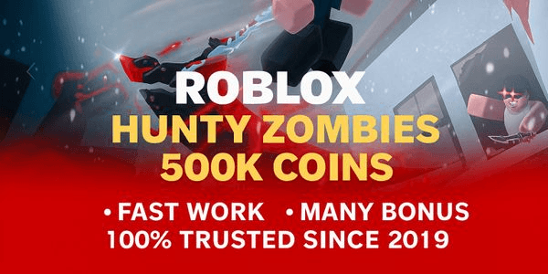 Gambar Product 500K Coins (Bonus Random Items) | Hunty Zombie
