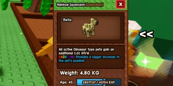 Gambar Product Rainbow Iguanodon - Grow A Garden