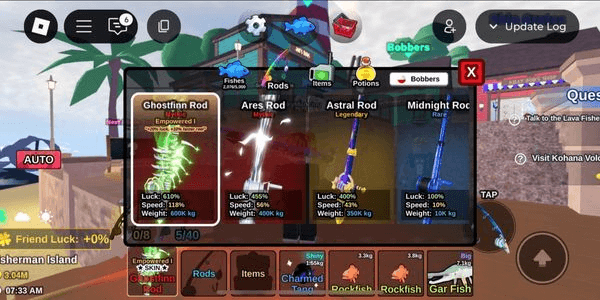 Gambar Product Akun Fish it, Rata kanan siap hantam secret. BONUS IKAN SECRET