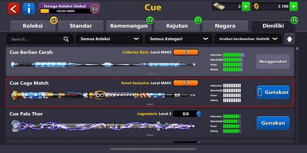 Gambar Product #6 SULTAN ACCOUNT Level 175 + 2 MAX Cues + 15 Legend Cues + CCP 53