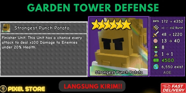 Strongest Punch Potato (6 Star) Exclusive Unit