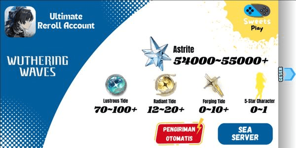 Gambar Product [SEA] Wuthering Waves Ultimate Reroll Account
