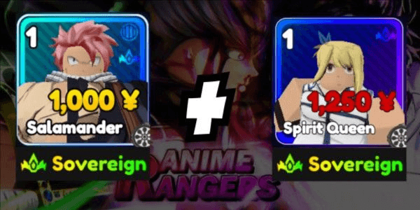 Gambar Product Akun Starter Anime Rangers X - Sovereign Natsu + Sovereign Lucy