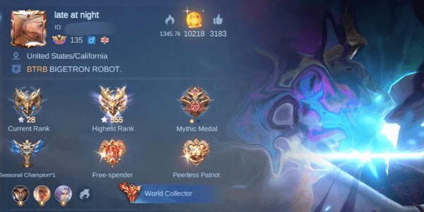 Gambar Product Akun ML Pribadi