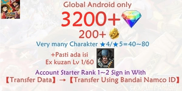 Gambar Product OPBR ONE PIECE Bounty Rush-3 Account