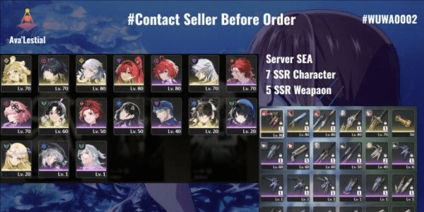 Gambar Product [12 SSR] VERINA, JINHSI+SIGN, YINLIN+SIGN, CHALCARO, JIANXIN, ZHEZHI, CARTETHYIA [ CHECK DESCRIPTION ] [ SEA ]