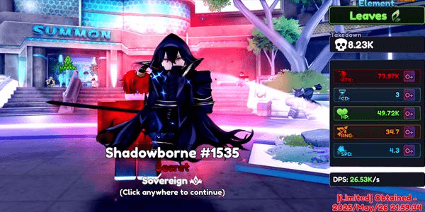 Gambar Product Shadowborne / Cid Kagenou | Stats O+ Max Limit Break - Anime Rangers X
