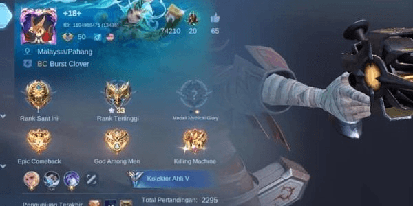 Gambar Product Safe Account Super Secure Hero 84 Skins 131 Recall Bag Epic Permanent Etc. Suitable for Personal Use