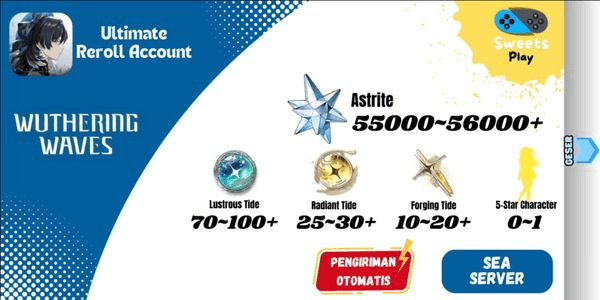 Gambar Product [SEA] Wuthering Waves Ultimate Reroll Account