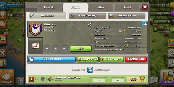 Gambar Product Clan Level 24 | Nick Rare | Capitall Hall Lv. 9