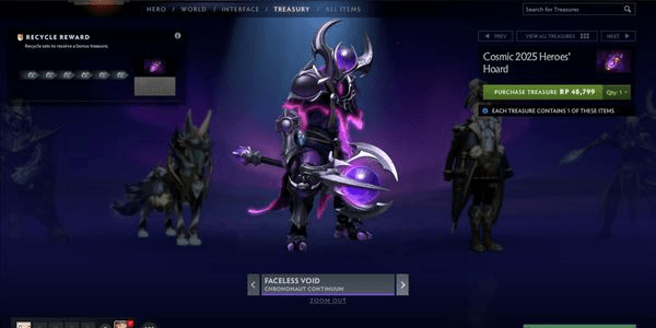 Gambar Product Faceless Void Chrononaut Continuum Nebula Heroes Hoard Collector Cache 2025