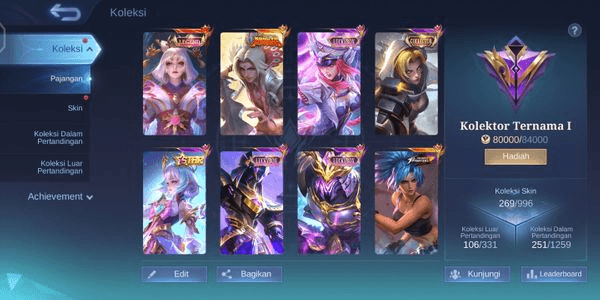 Gambar Product akun ml murah meriah