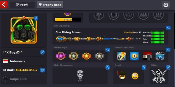 Gambar Product #12 Beautiful ID Account: 46-44444-567 + 1 MAX Cue + 5 WS Cues + Level 51 + CCP 43
