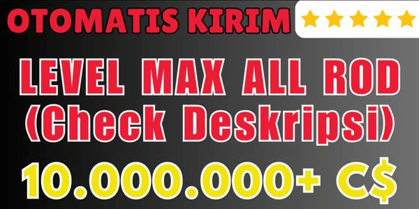 Gambar Product Akun / Account Fisch MAX LEVEL + ALL ROD