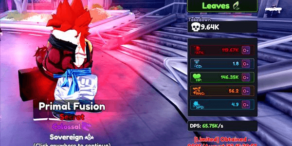Gambar Product Primal Fusion / SSJ4 Gogeta Stats O+ Max Limit Break | Anime Rangers X