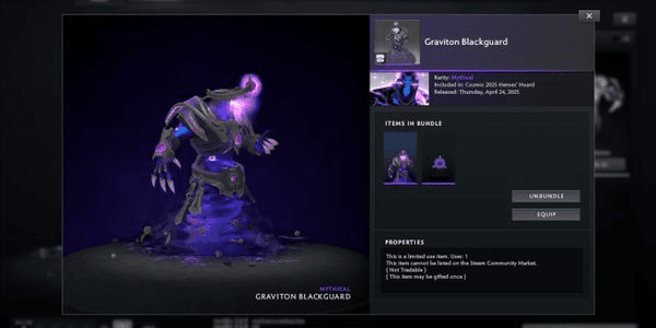 Gambar Product Graviton Blackguard (Enigma set 2025)