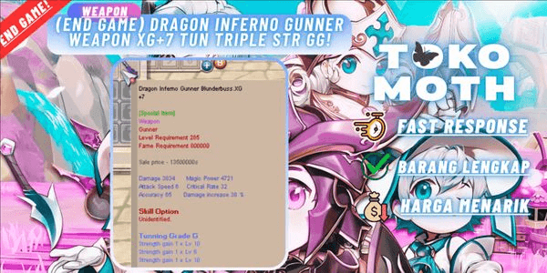 Gambar Product Demonic GX HTBS +4 DDI 37% ODI 20% (Level 1 can use!)