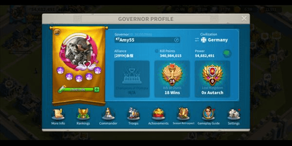 Gambar Product iOS/Android/PC T5 Super Sultan Account, Buy and Sell Rise of Kingdoms Accounts