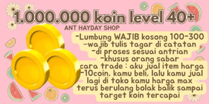 1 Million Hayday Coins Level 40+