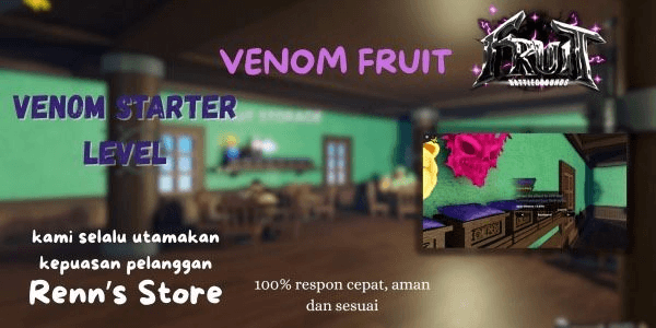 Gambar Product Venom Fruit Account Starter Fruit Battlegrounds