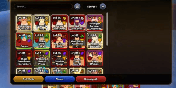Gambar Product Akun/Account Anime Last Stand end game (30 glitches)