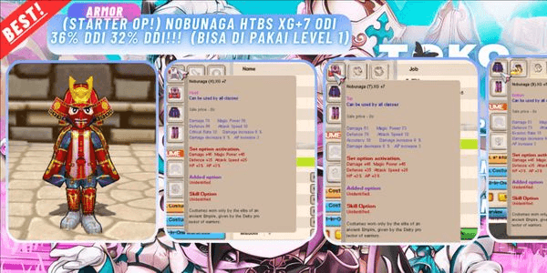 Gambar Product (STARTER OP!) Nobunaga HTBS XG+7 ODI 36% DDI 32% DDI!!! (Can be used at Level 1)