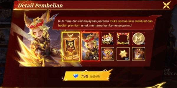 Gambar Product Honor Pass Joy ONIC PH Champion Skin