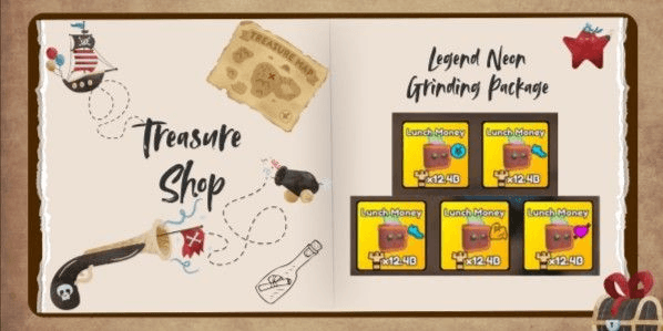 Gambar Product Gym Star Simulator | Neon Lunch Money (x12.4B Muscle) With Random Enchant