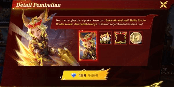 Gambar Product [No delay] Starter Pass Joy ONIC PH Champion Skin