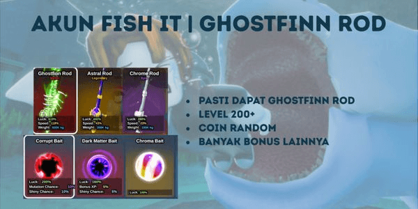Gambar Product Akun Fish it | Ghostfinn Rod