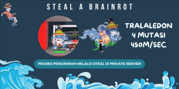 Gambar Product TRALALEDON 450M/SEC + 4 MUTATIONS (SECRET) - STEAL A BRAINROT