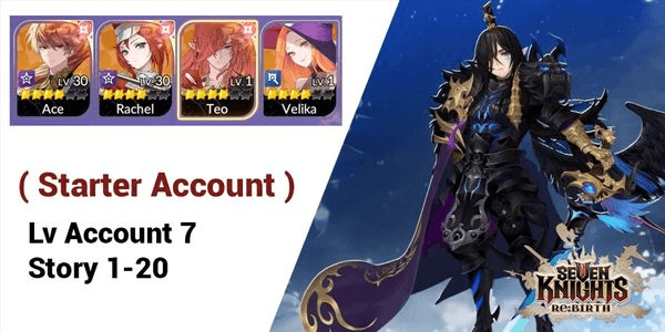 Gambar Product [ GLOBAL ] Account Seven Knights Re:BIRTH + 4 SSR