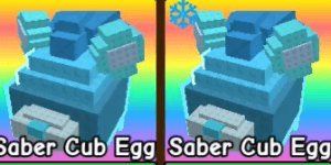 Saber Cub Egg (Snow Mutation) + BONUS