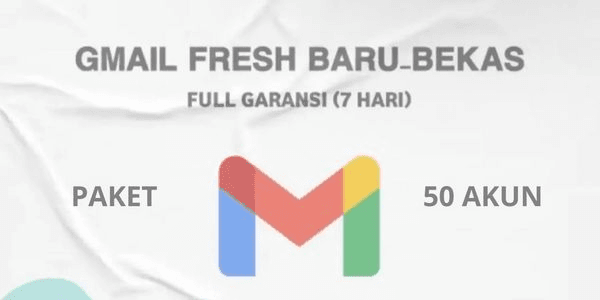 Gambar Product Akun gmail fresh non-pva paket 50 akun termurah berkualitas bergaransi