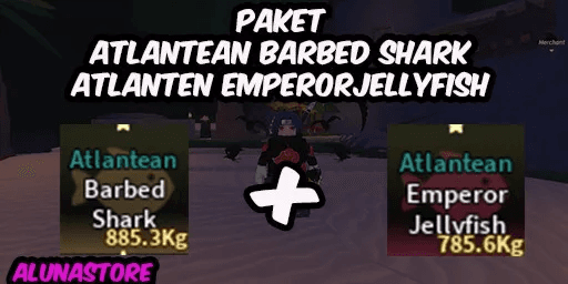 Atlantean Barbed Shark & Atlantean Emperor Jellyfish - Fish - RBL