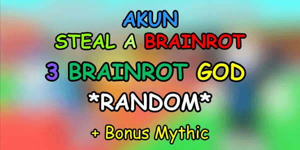 Gambar Product Account 3 BRAINROT GOD Random | Steal A Brainrot